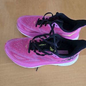Hoka Women's Vibrant Pink Athletic Shoes